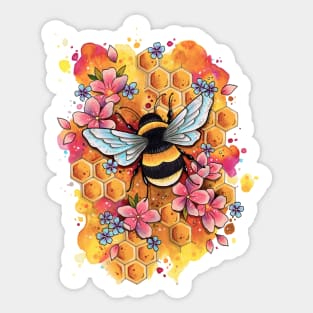 The Original Bumble Bee by Lorna Laine Sticker